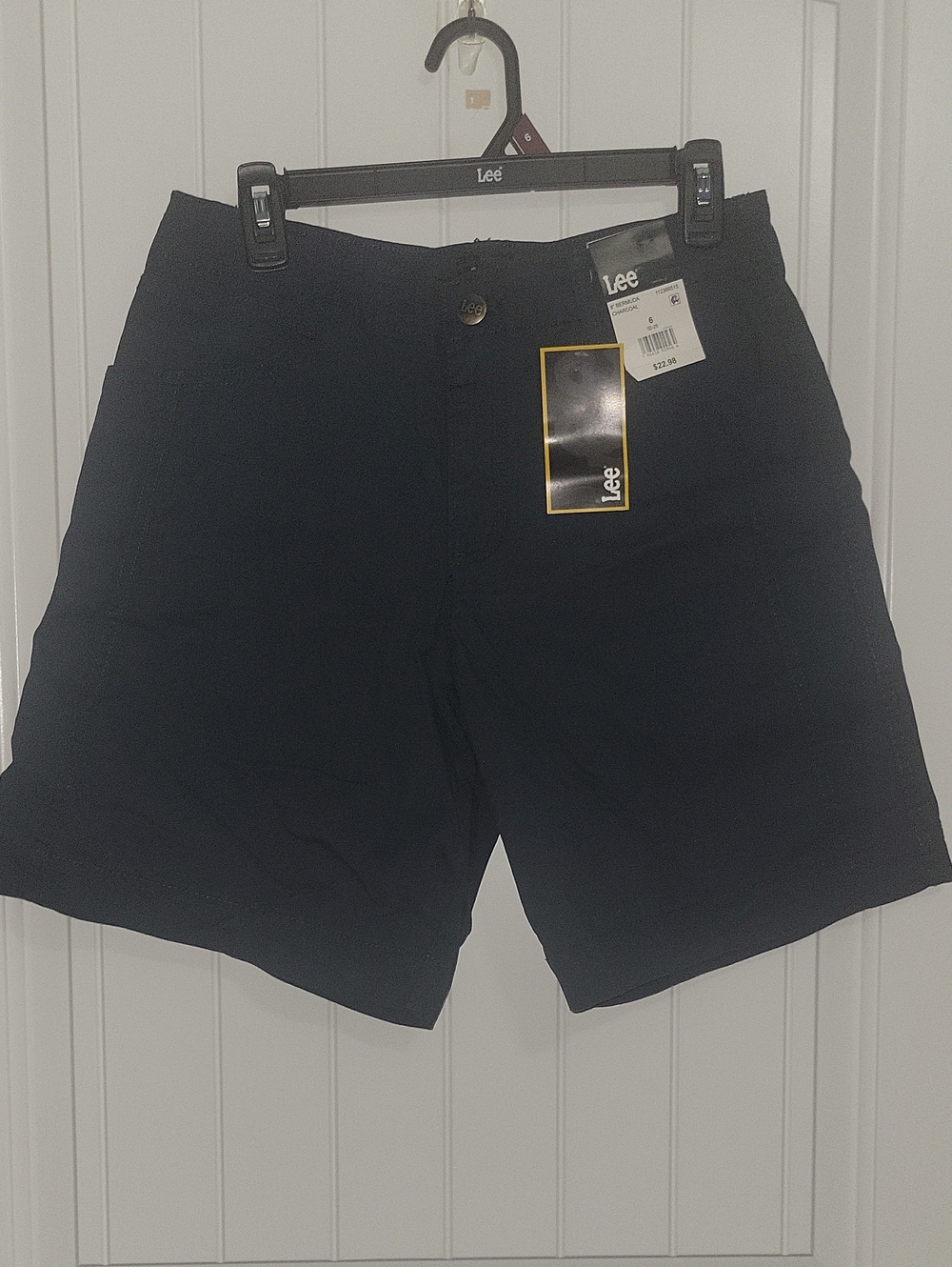 Lee Women's Black Flat Front Shorts